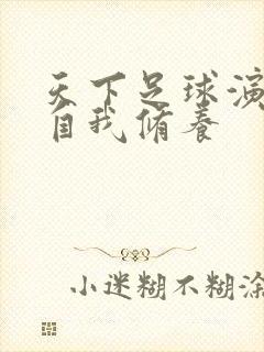 天下足球演员的自我修养