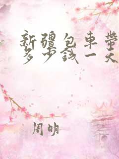 新疆包车带司机多少钱一天