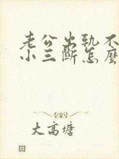 老公出轨不愿与小三断怎么办