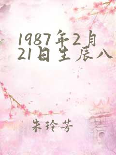 1987年2月21日生辰八字