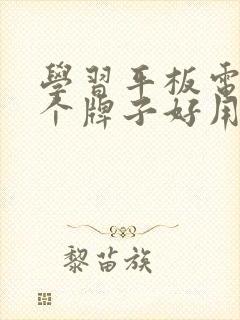 学习平板电脑哪个牌子好用又实惠