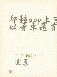 哪种app上可以看车还有报价