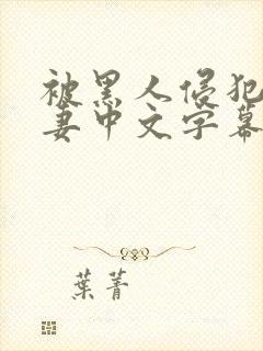被黑人侵犯的人妻中文字幕