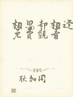 相思却相逢短剧免费观看