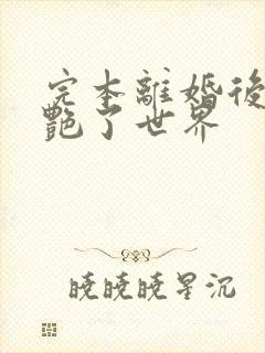 完本离婚后她惊艳了世界