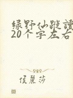 绿野仙踪读后感20个字左右