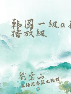 韩国一级a在线播放级