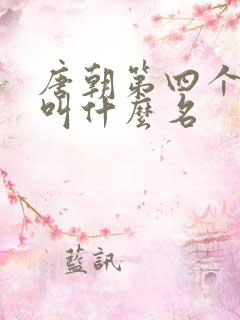唐朝第四个皇上叫什么名