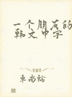 一个朋友的妈妈 韩文中字