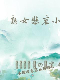 熟女悲哀小说