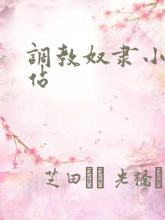 调教奴隶小说网站