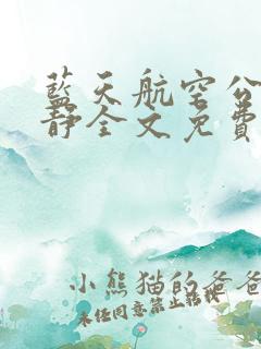 蓝天航空公司王静全文免费
