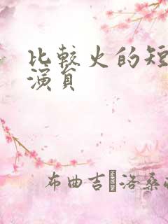 比较火的短剧女演员
