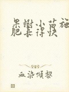 果树小苗施什么肥长得快
