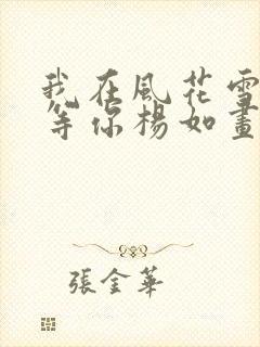 我在风花雪月里等你杨如画