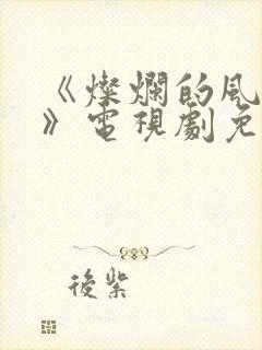 《灿烂的风和海》电视剧免费观看