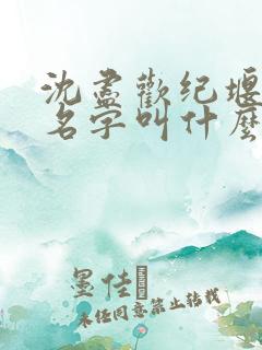 沈尽欢纪堰小说名字叫什么