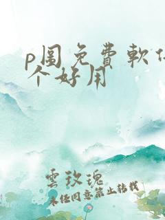 p图免费软件哪个好用