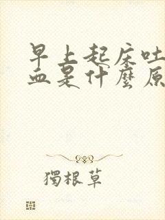 早上起床吐痰有血是什么原因