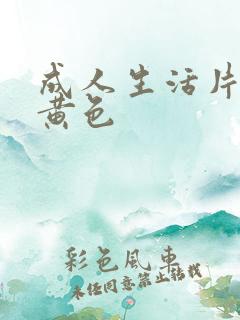 成人生活片一级黄色