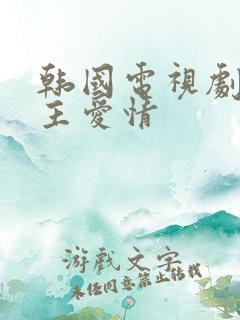 韩国电视剧双男主爱情