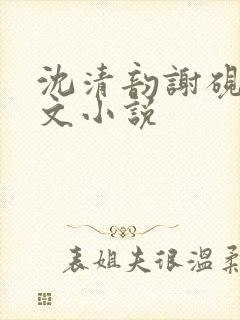 沈清韵谢砚怀全文小说