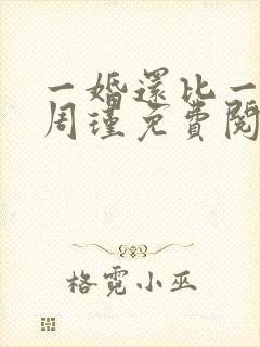 一婚还比一婚高周瑾免费阅读