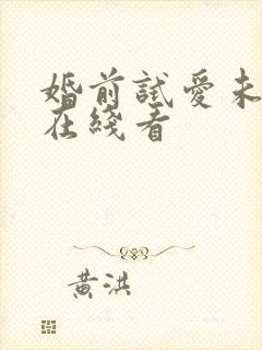 婚前试爱未删减在线看