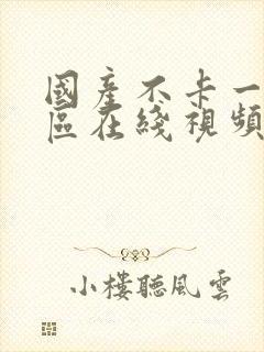 国产不卡一区二区在线视频