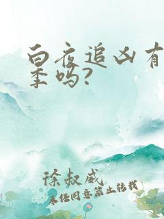白夜追凶有第二季吗?