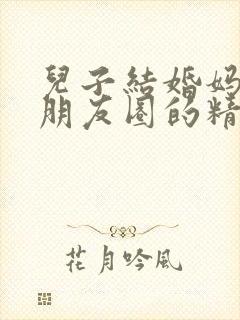 儿子结婚妈妈发朋友圈的精美句子