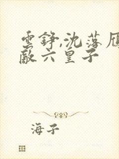 云铮,沈落雁无敌六皇子