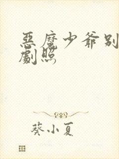 恶魔少爷别吻我剧照