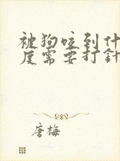 被狗咬到什么程度需要打针