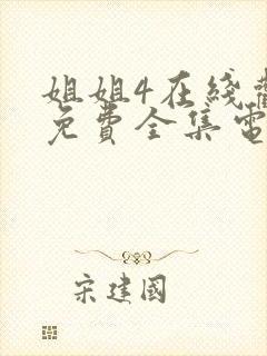 姐姐4在线观看免费全集电视剧中文