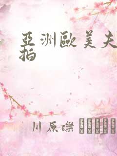 亚洲欧美夫妻偷拍