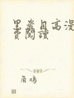 黑岩目高漫画免费阅读
