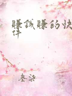 赚钱赚的快的软件