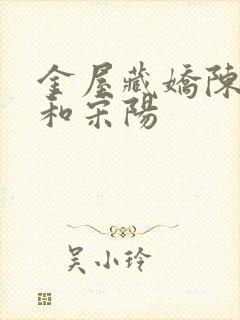 金屋藏娇陈丽珍和宋阳