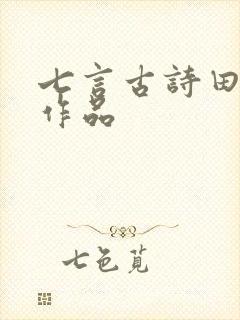 七言古诗田字格作品