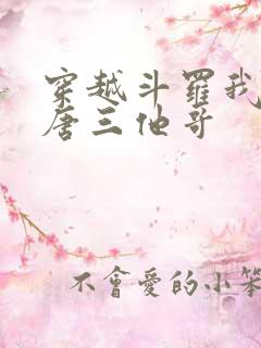 穿越斗罗我成了唐三他哥