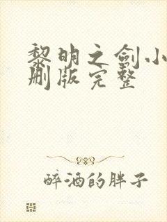 黎明之剑小说未删版完整