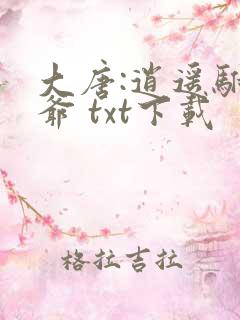 大唐:逍遥驸马爷 txt下载
