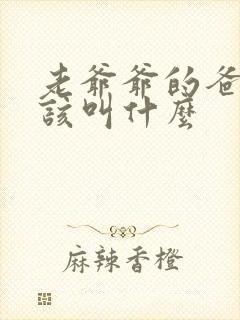 老爷爷的爸爸应该叫什么
