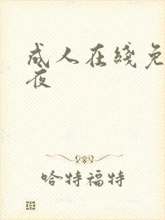 成人在线免费午夜