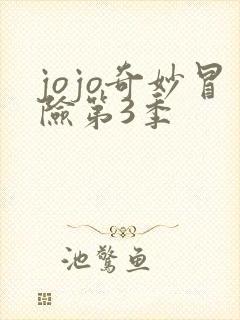 jojo奇妙冒险第3季