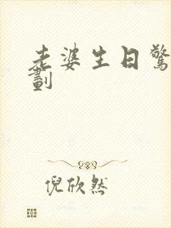 老婆生日惊喜策划