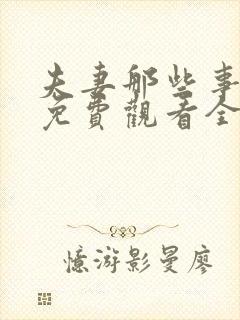 夫妻那些事视频免费观看全集