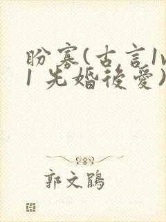 盼寡(古言1v1 先婚后爱)小说