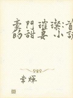 豪门璀璨:首席的甜妻 小说